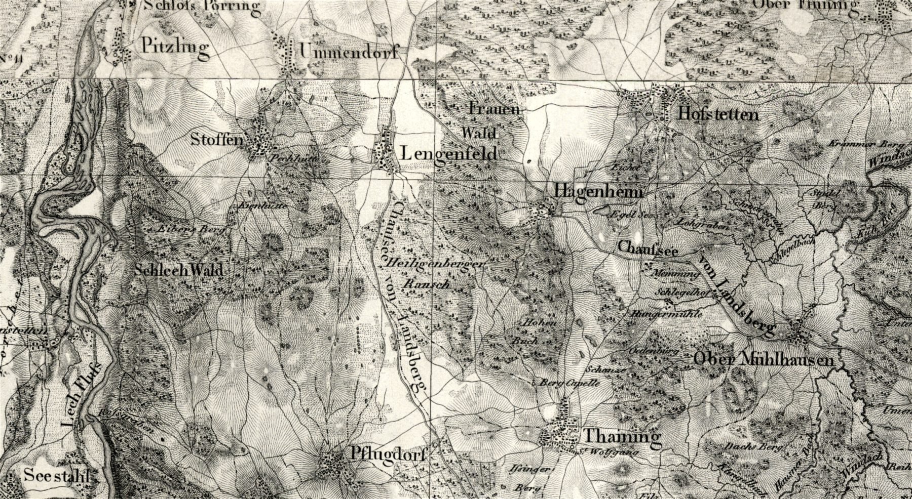 Hofstetten und Hagenheim um 1812