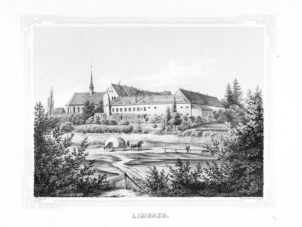 Limbach --- aus: Album der Rittergüter und Schlösser im Königreiche Sachsen