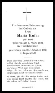 Fertl Kufer Maria 1886 1966 1